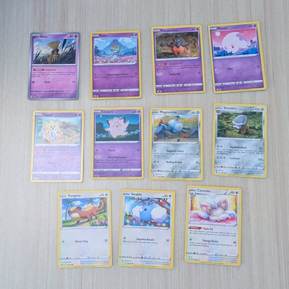 42 Pokemon TCG Trading Cards - Trainer Fire Water Psychic Dark Electric Fighting - Picture 4 of 7